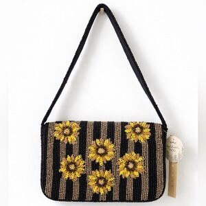 Sunflower Beaded Women Shoulder Bag